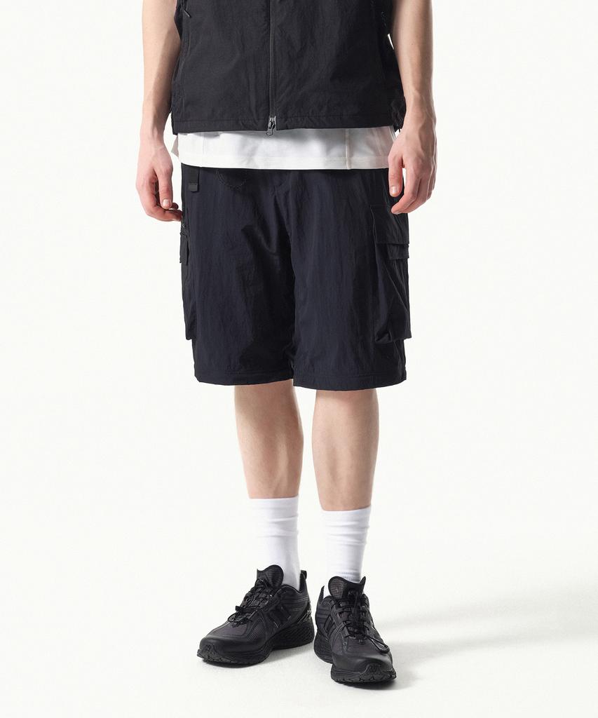 Musinsa Standard [City Leisure] Wide Belted Detachable Cargo Pants [Navy]