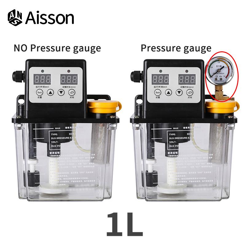 0.5L 1L 2 Liters Automatic CNC Electromagnetic Lubrication Oil Pump Lubricator 220V DCR50