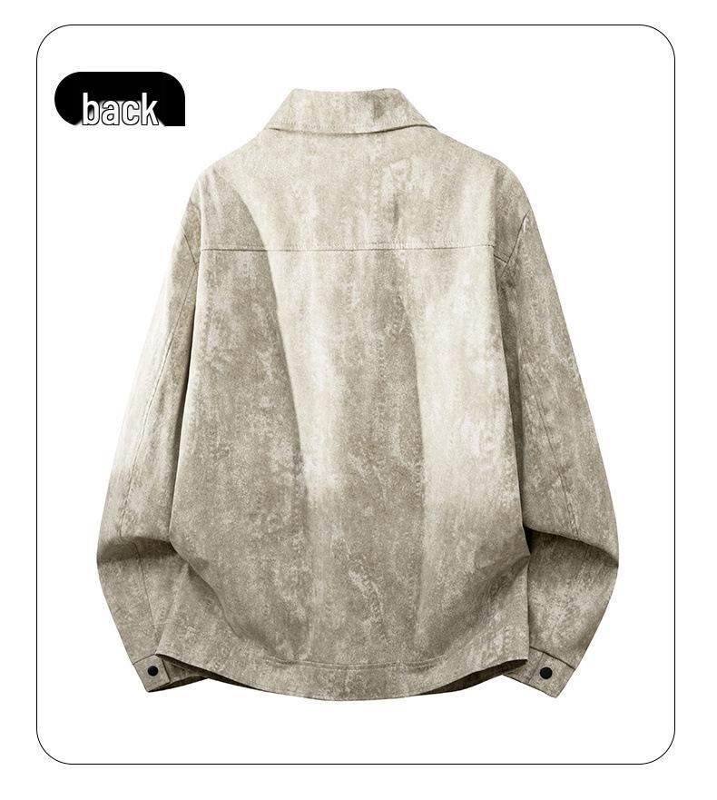 Men's Tie-Dye Spring/Autumn Casual Street Style Jacket
