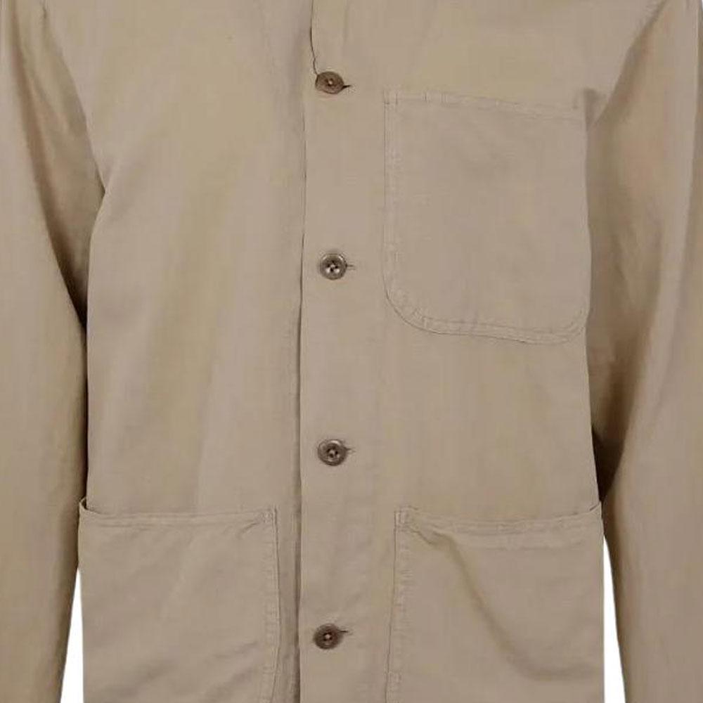 Polo Ralph Lauren Solid Color Polo Collar Single Breasted Shirt Men Shirts Brown 710965822-003