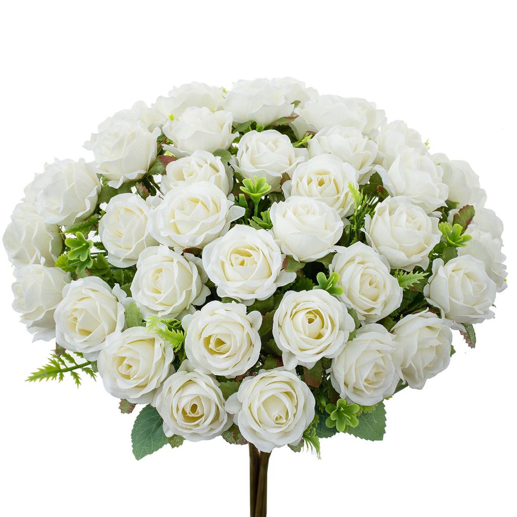 Artificial Flowers Silk Rose Diy Wedding Party Bridal Garden Roses Arch Home Festival Decorative Wreaths Photography Accessories
