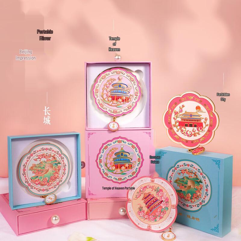 Beijing Cultural Relief Compact Mirror