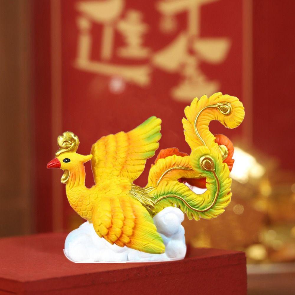 Mythical Animal New Year Ornament Resin Baking Cake Decoration  Spring Festival