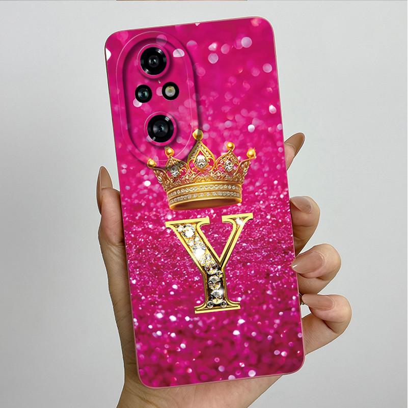 

Case for Honor 200 5G Luxury Crown Letters Couple Soft Silicone Back Cases for Honor 200 Pro Phone Cover Honor200 Bumber Shells Honor 200 Pro 5G