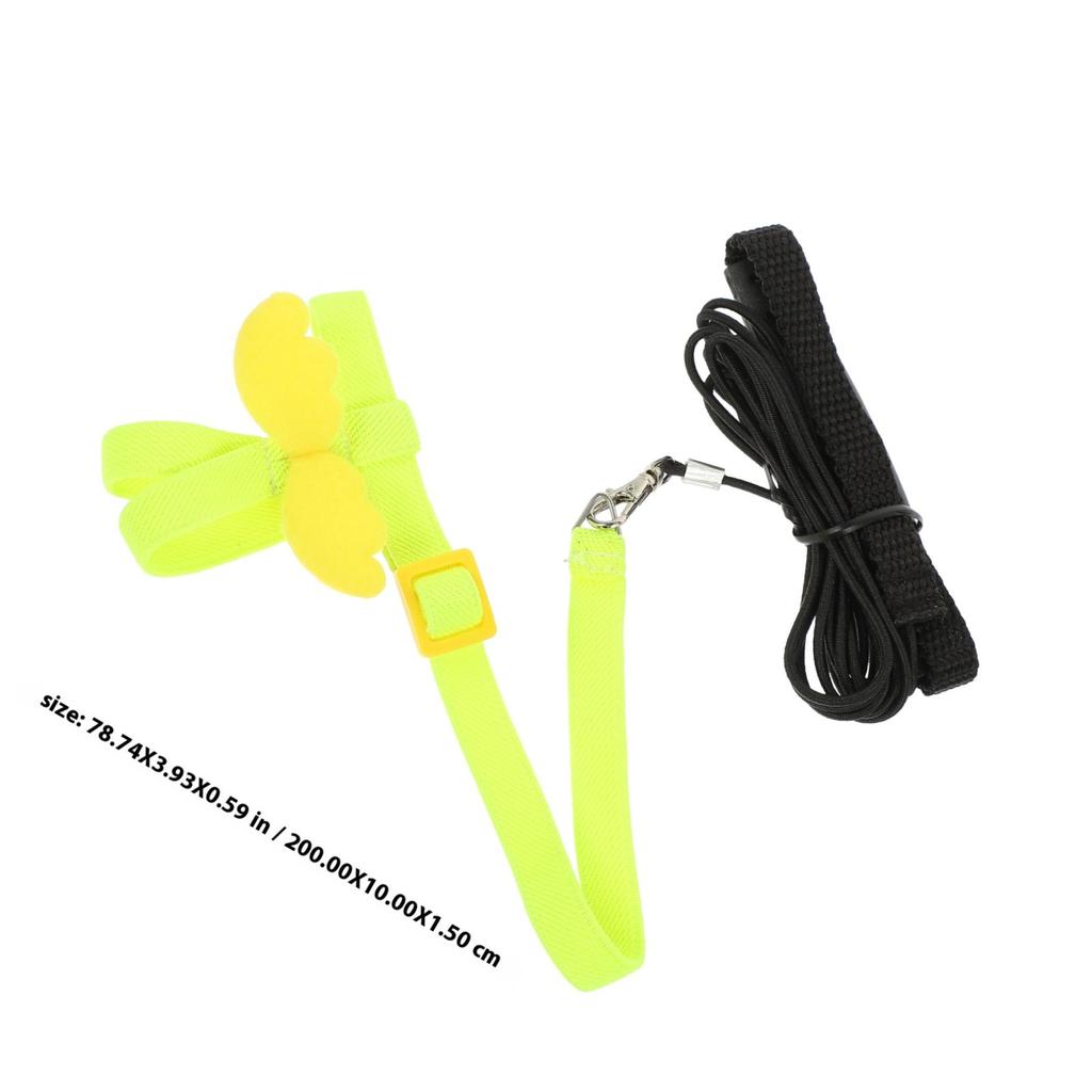 Adjustable Bird Harness Leash Set Premium Material Exquisite Sewing for Parrot Training Pet Bird Safety Gear