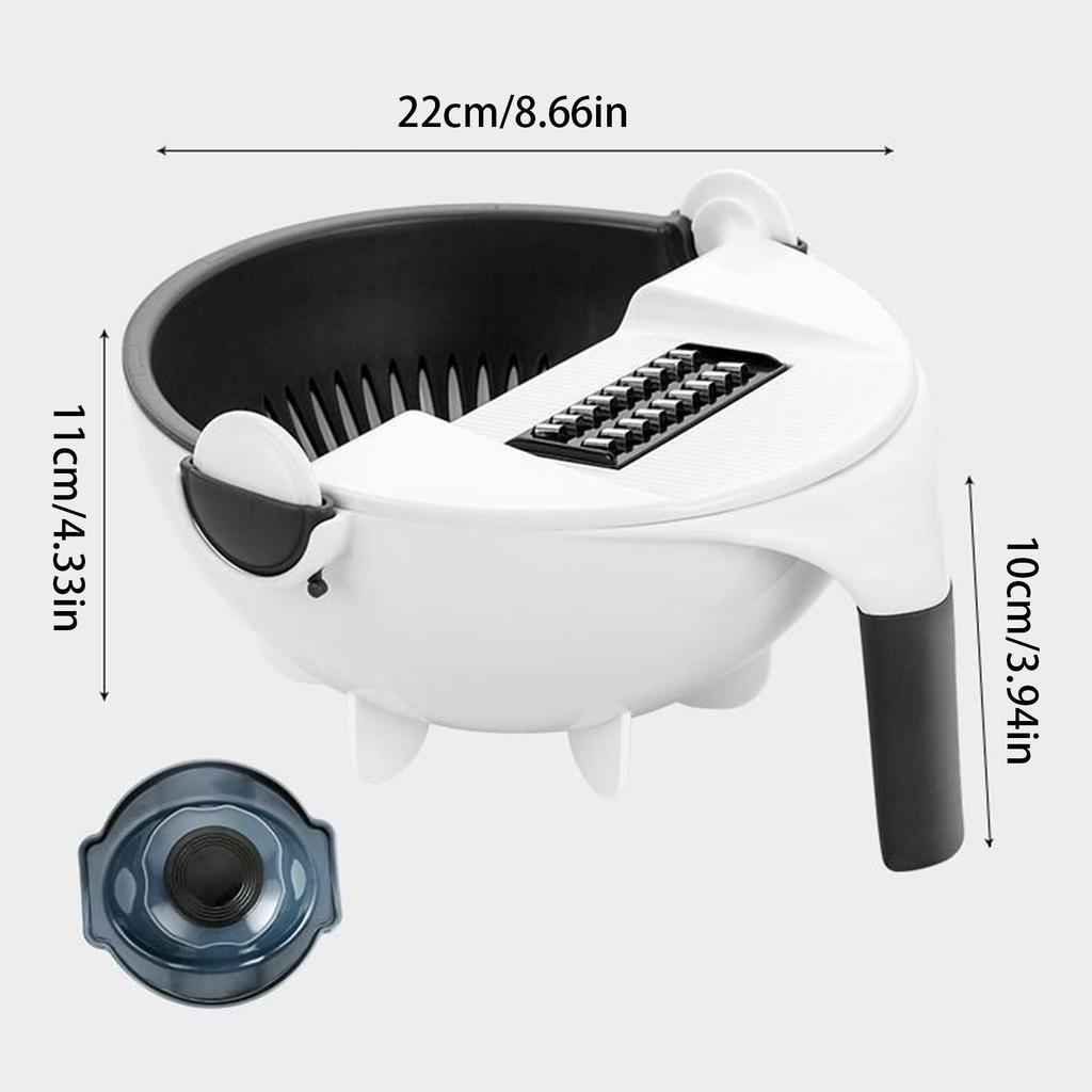 Potato Slicer Multi function hand protected shredder kitchen grater with Drain Basket 9 in 1 vegetable slicer for Potato Carrot