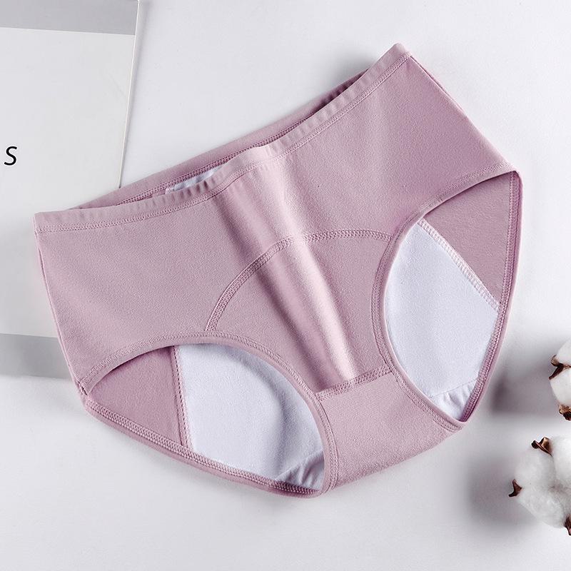 Plus-Size Women's Cotton Menstrual Underwear - Leakproof Period Panties
