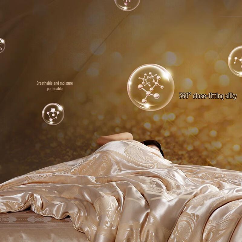 

Fuanna 100% Mulberry Silk Jacquard Antibacterial Quilt