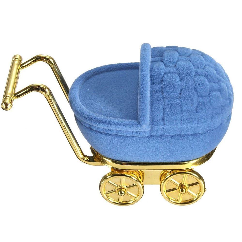 New Necklaces Box Fashion Storage Case Velvet Stroller Ring Box Jewelry Display Holder Gift Case