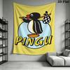 PINGU Wall Tapestry Aesthetic Wall Hanging Printed Fabric Blanket Decorative Tapestries for Bedroom Living Room Home Decor