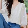 NaVaVa Women Sheer 5 SleeVe V Neck Blouse Nb2830