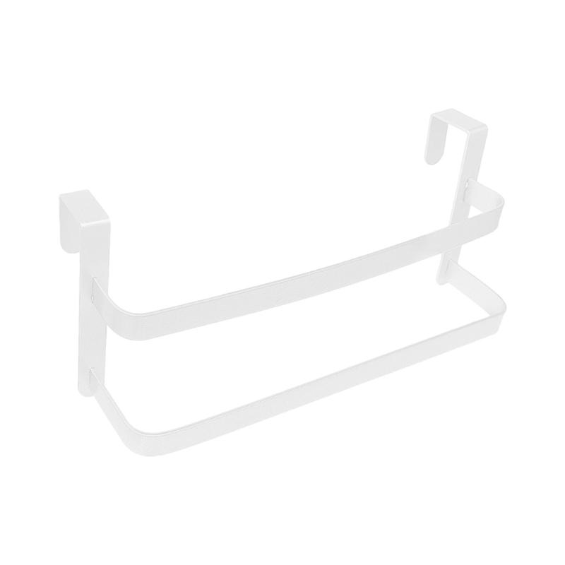 Over The Door Hanger Metal Construction Rustproof Towel Holder For Small Spaces Kitchen Bathroom Bedroom Storage