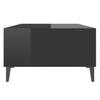  Coffee Table, Black, High Gloss, 103.5x60x35 Cm