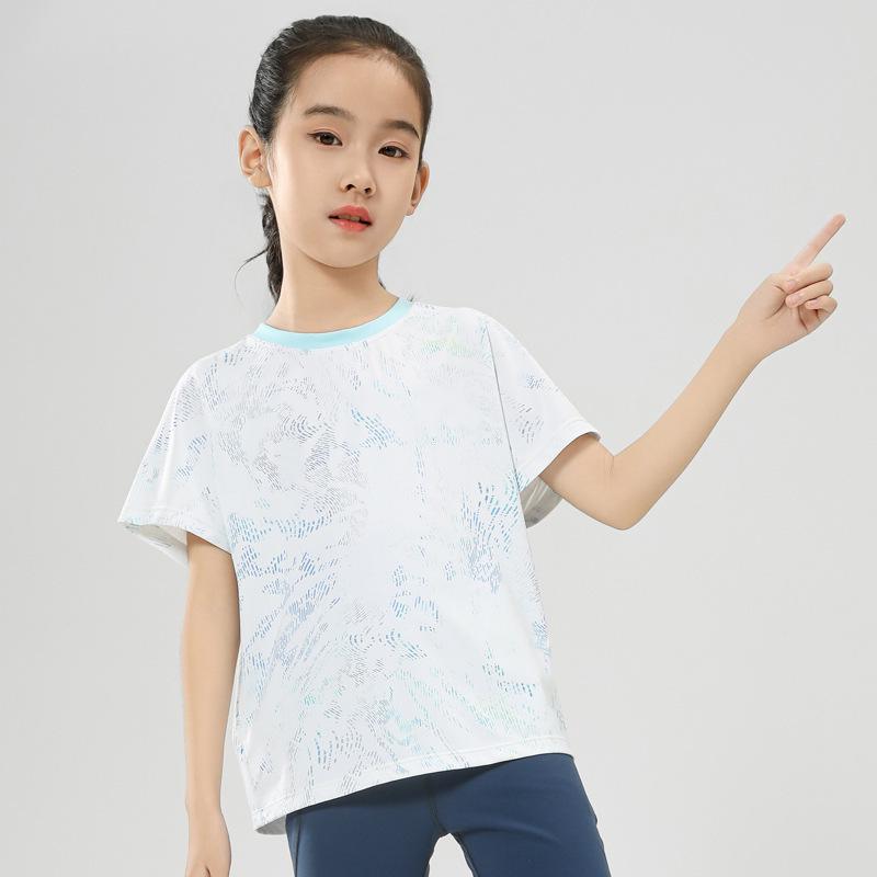 Quick-Dry Sun-Protection Sportswear with Logo, for Girls and Parent-Child, Breathable, Medium & Large, Summer Collection