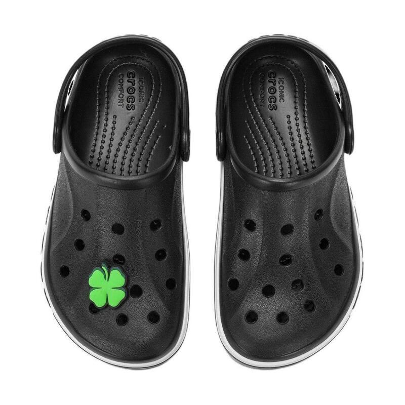 Crocs Round-toe Pull-over Children's Slippers Black Children's Model