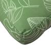 3 Piece Pallet Cushion Set with Leaf Pattern Oxford Fabric