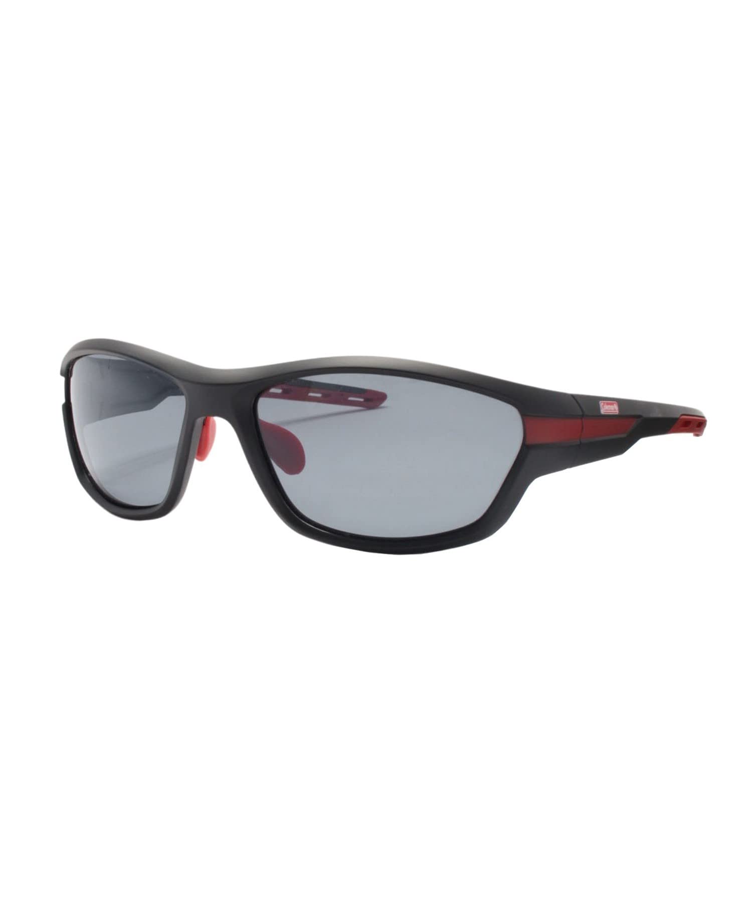 

Coleman Matte Smoke CO3073-1 Sunglasses, Black/Red (Polarized)