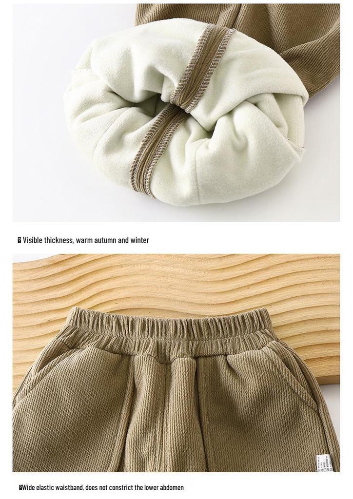 25 Children's Winter Fleece-Lined Pants - Thick Warm Sweatpants for Boys & Girls