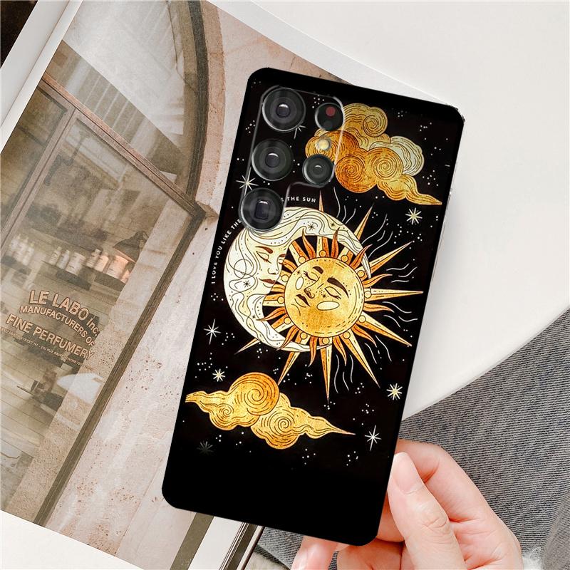 Sun Moon Phone Case For Samsung Galaxy S25 Ultra S9 S10 S20 S21 S22 S23 S24 Plus S24 FE Bumper Cover