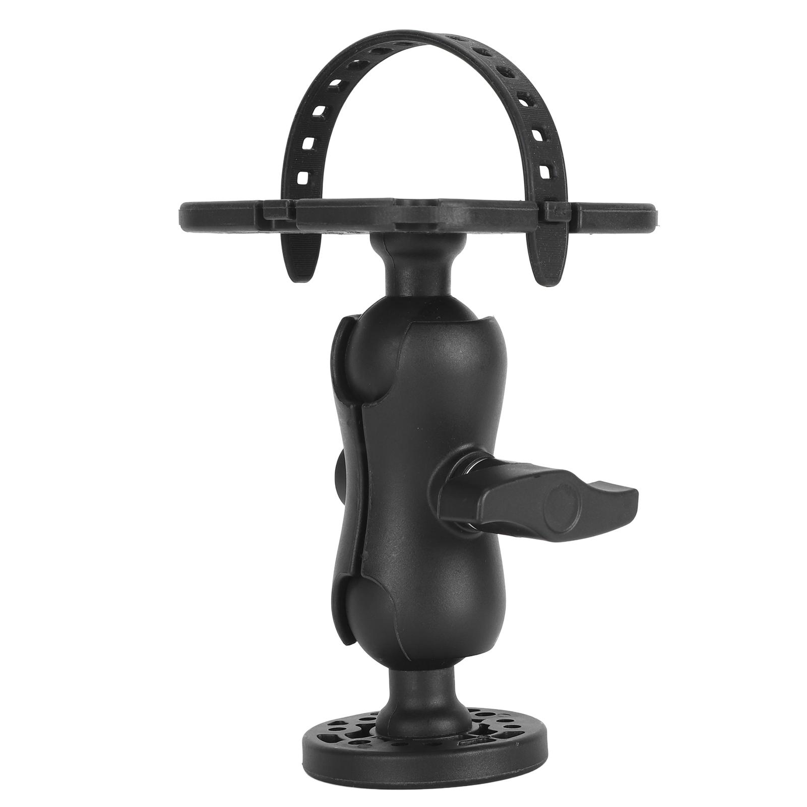 Mfyspace Fish Finder Mount Base Universal 360 Degrees Rotation Ball Mount Fish Finder Bracket Round Base Electronic Fish Finder