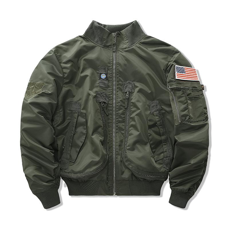 

Куртка-бомбер мужская Astronaut Tooling Jacket мужская и женская No. 1 куртка с хлопковой подкладкой M армия зеленый