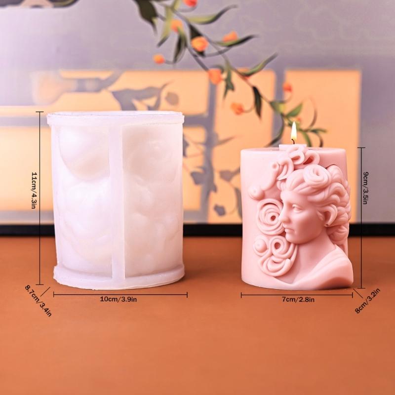 Handmade Silicone Mould European Portrait Candle Molds Ornament Molds Soap Molds Craft Supplies for Home Decorations