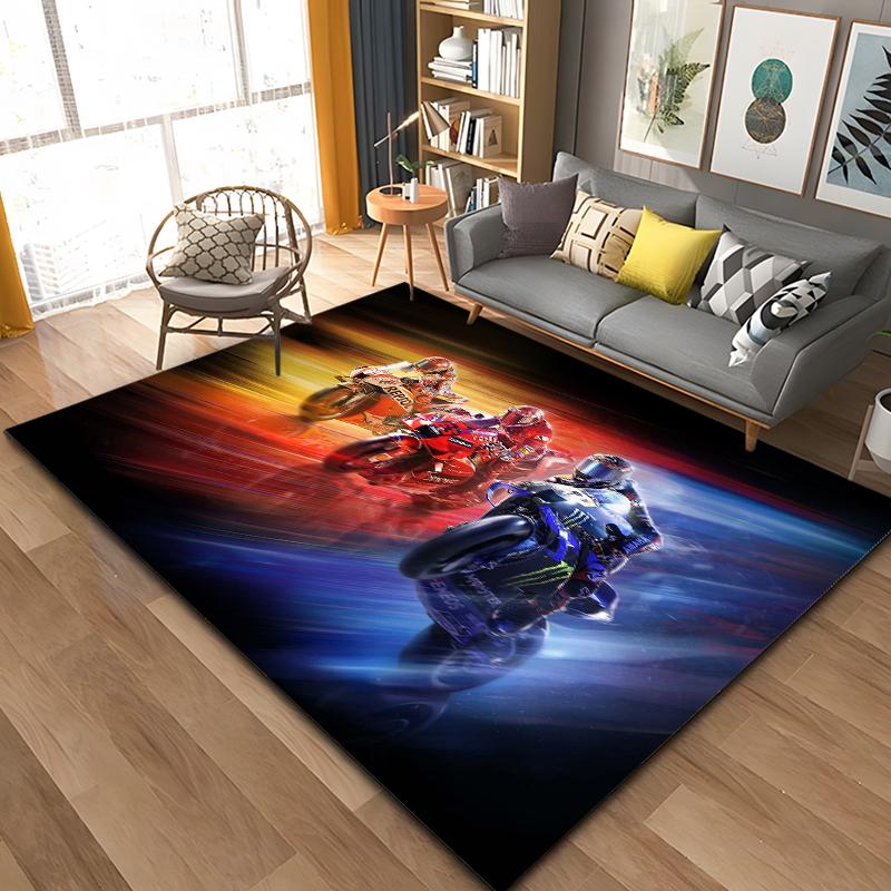 Motorcycle GP Mountain biking Speed Doormat Rug Carpet Mat Footpad Bath Mat Polyester Non-slip Kitchen Bedroom Washable