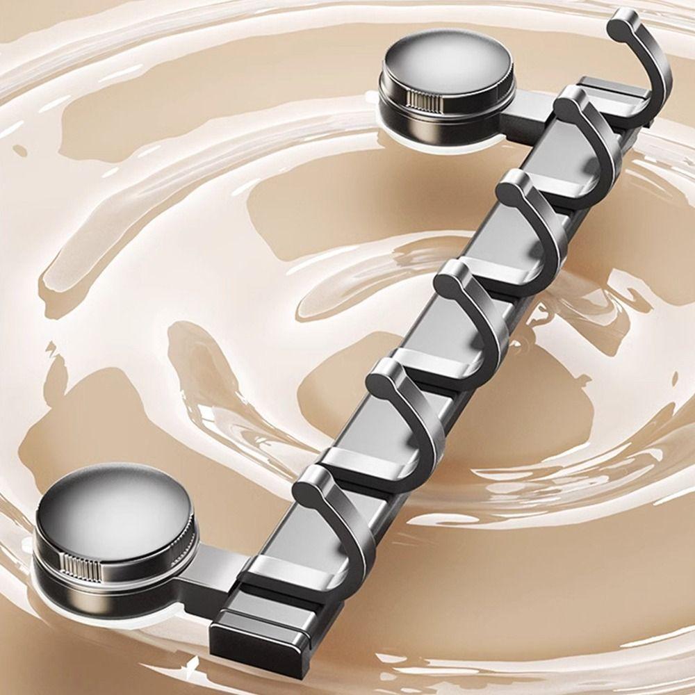 Aluminum Alloy Suction Cup Hooks Space Saving Towel Key Hangers Bathroom Clothes Hooks  Bathroom