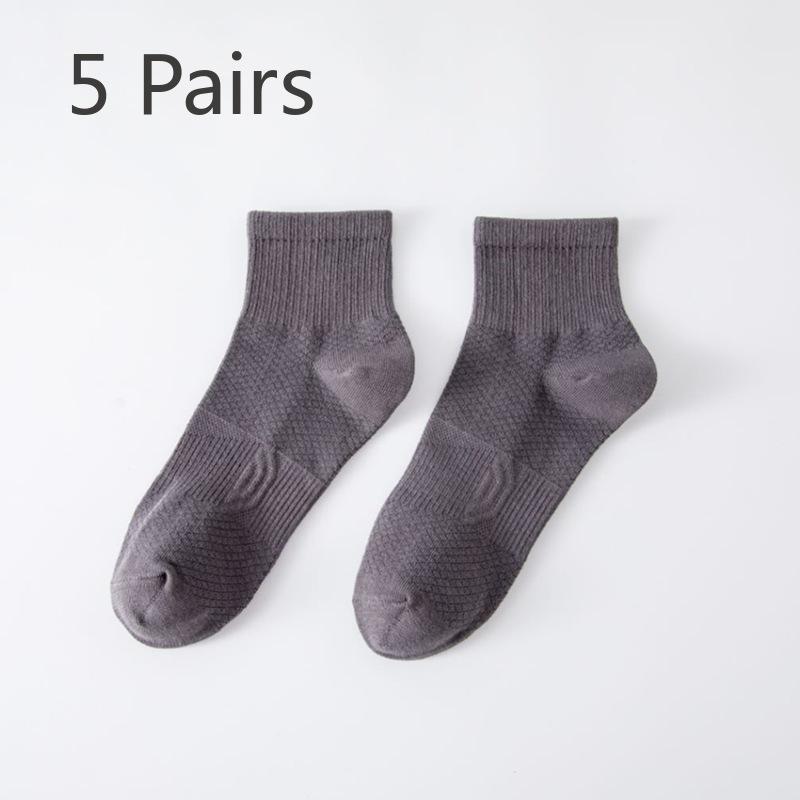 5 Pairs of Women's Spring and Summer Pilling Resistant Breathable New Socks