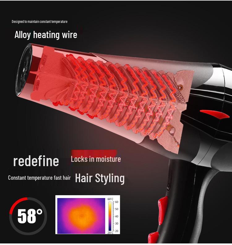 High-Power Salon & Home Hair Dryer with Concentrator & Aromatherapy Feature - Perfect Gift for Stylists
