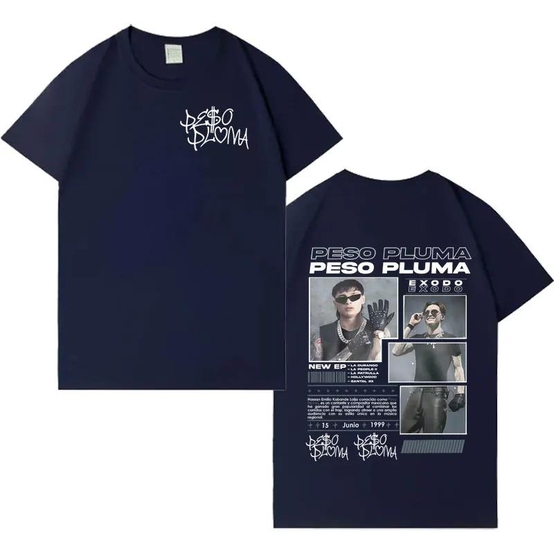 Peso Pluma New Album TShirt Mens Hip Hop HighQuality Casual Oversized Tee Harajuku Loose Short Sleeve Streetwear Tshirts