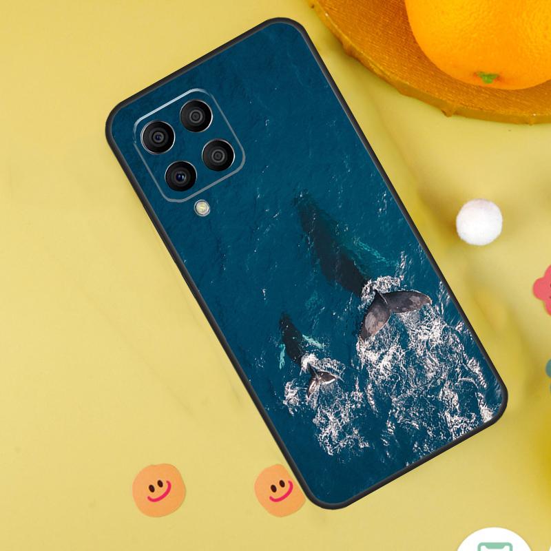 Ocean Whale Shark Swimming Case For Samsung Galaxy M15 M35 M55 M11 M14 M34 M54 M31 M13 M53 M51 M12 M32 M52 M16 M36 M56