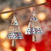 Trendy Designer Metal Star Christmas Tree Pendant Necklace Earrings for Women Christmas Day Gift Jewelry Sets Gift
