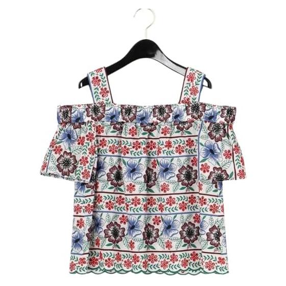 [Grace Continental] Modern SpeciallSail Off Shoulder Embroidery Top Women s