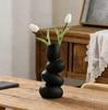 Nordic Simple Style White Ceramic River Stone Vase