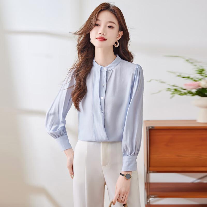 Women's Elegant Non-Iron Chiffon Business Blouse