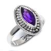 Natural African Amethyst Gemstone Handmade 925 Solid Silver Gift Ring S.8 S9i64