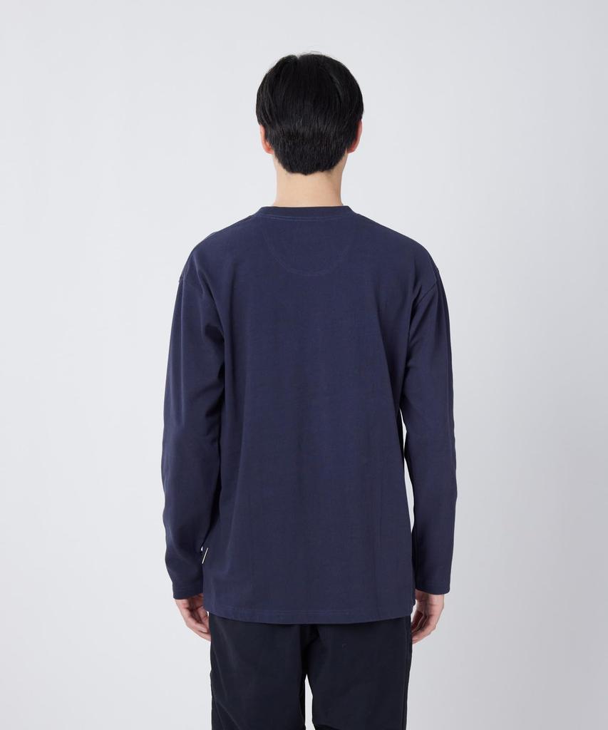 Trad Label Pocket Heavy for Men and Size Indigo [Snow Peak] L/S T-Shirt SPTL-TS-26SU907 Long-sleeved T-shirt Women, M,