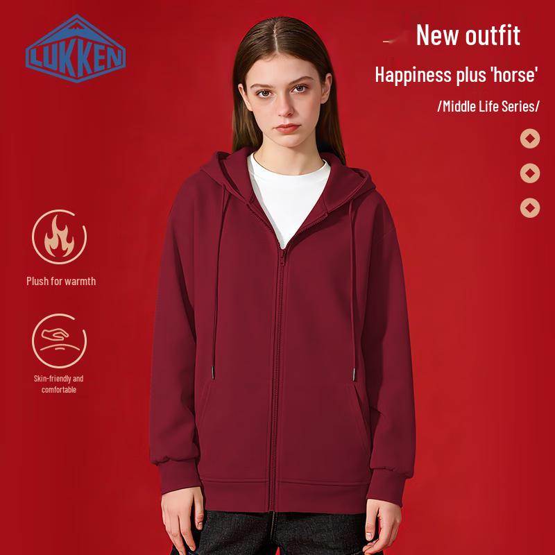 LUKKEN Loose Fit Hooded Sweatshirt L