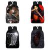Stylish Anime Attack On Titan Zipper Backpack With Large Capacity For Students And Fans