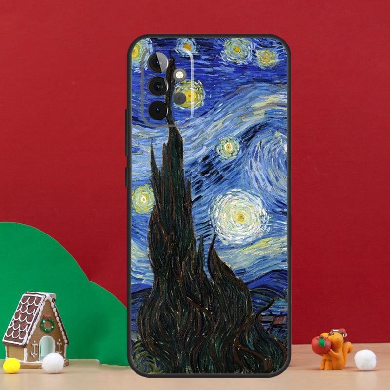 Van Gogh Starry Sky Case For Samsung Galaxy A54 A06 A16 A26 A36 A56 A53 A32 A52 A33 A13 A55 A35 A15 A14 A34 A17