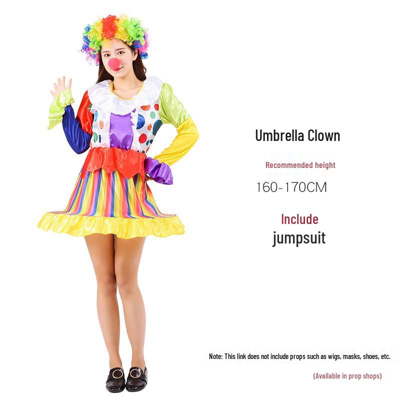 Halloween Adult Clown Costumes for Men & Women - Circus & Festival Performance Outfits