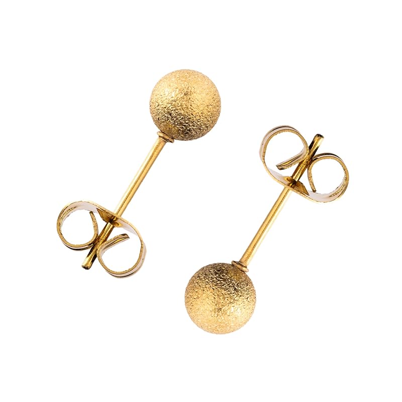 

[Puente] Supervised by a doctor earrings ladies men s Compatible with metal allergies surgical stainless steel stainless Leave it on round ball ball