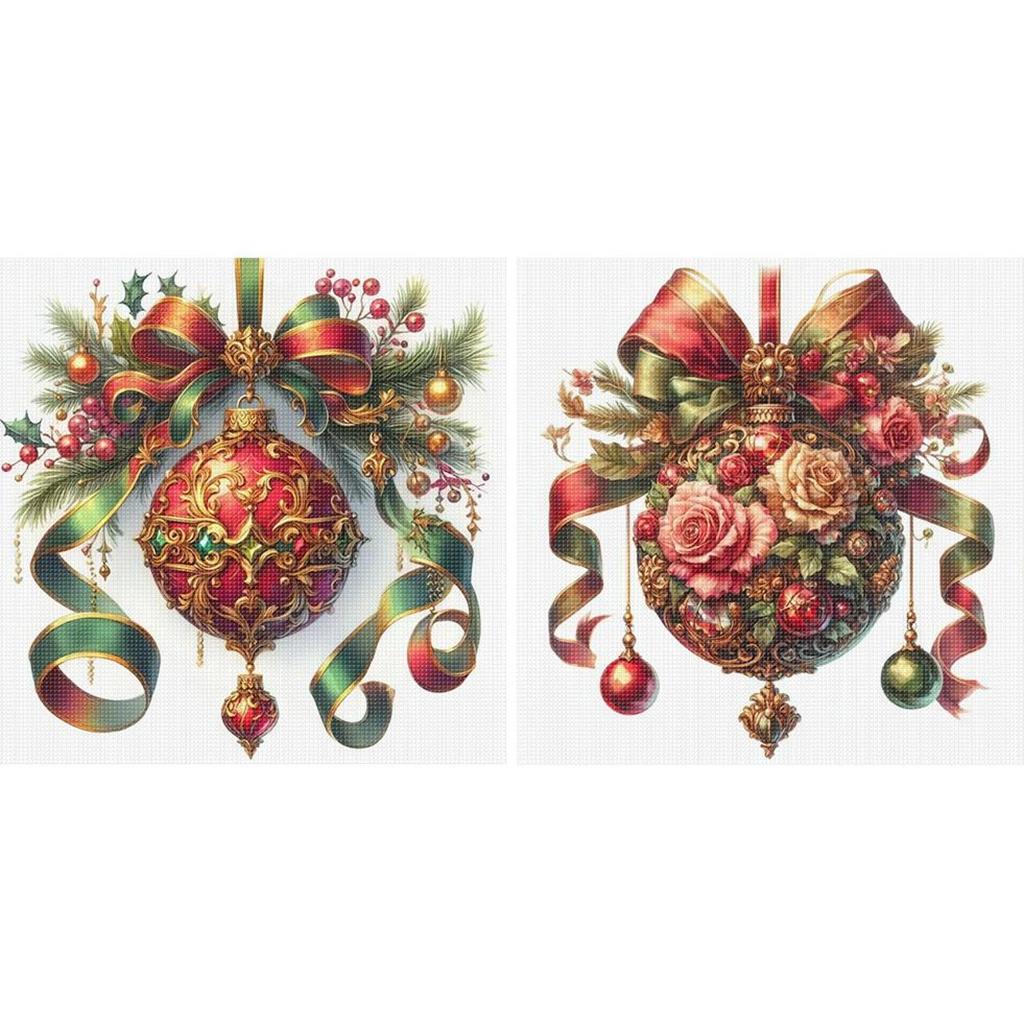 Full Embroidery cotton Thread 11CT Printed Xmas Cross Stitch Kit Art 40x40cm
