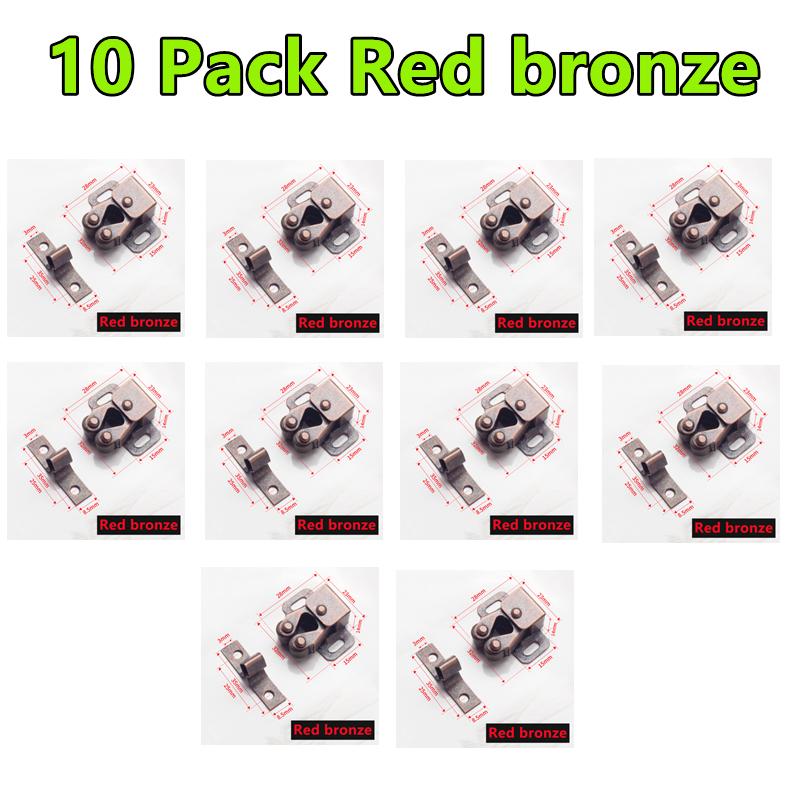 New 10-1Pack Magnet Cabinet Catches Door Stop Closer Stoppers Damper Buffer For Wardrobe Hardware Furniture Fittings Accessories