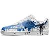 Court Vision 1 Seal Assault Abrasion Resistant Low Top Skateboard Shoes Men's Blue White DH2987-101(team488-)