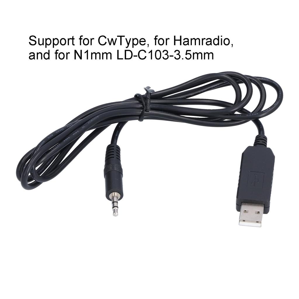 USB Interface Plug Cable CW Automatic Shooting Module for Hamradio Connection Line 3.5mm