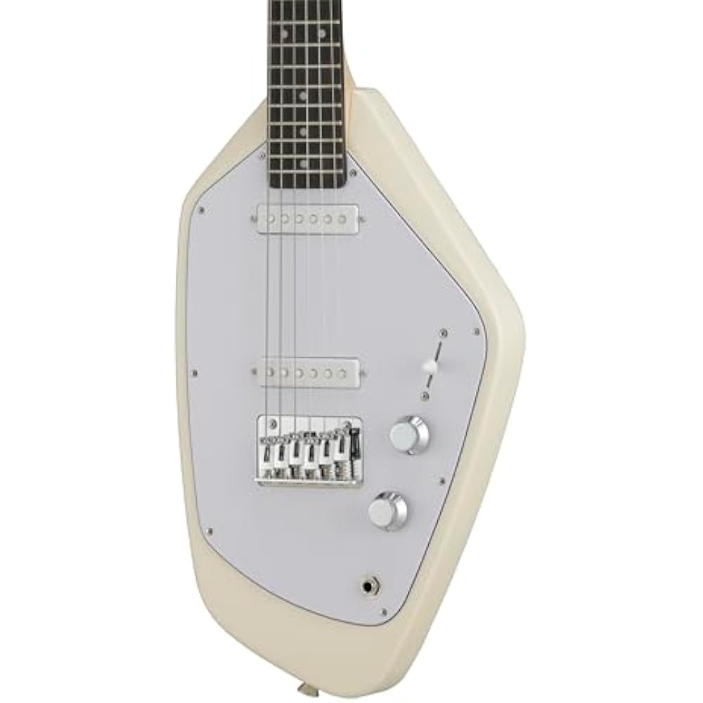VOX Mini Guitar MARK V mini WH White, Short Scale, Compatible with Standard Tuning, Ideal for Wom...