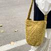 Faux Lamb Wool Ladies Red Crossbody Bag Retro Furry Women's Bucket Shoulder Bags Soft Plush Female Winter Handbags Purse Tote