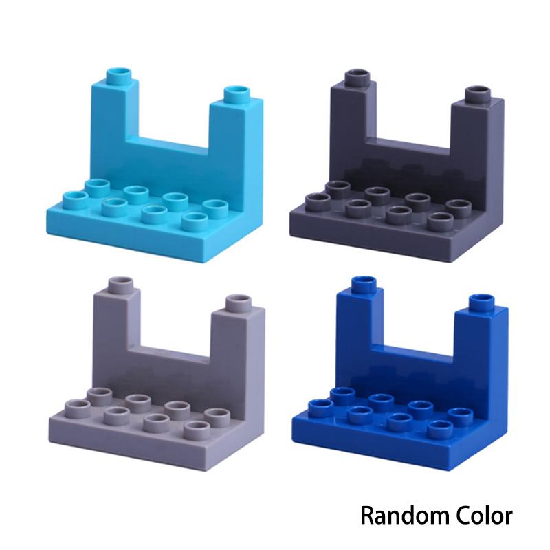 Big Particles Building Blocks Castle Scene Accessories Houses Roof Wall Compatible Large Bricks Educational Toys For Kids Gifts